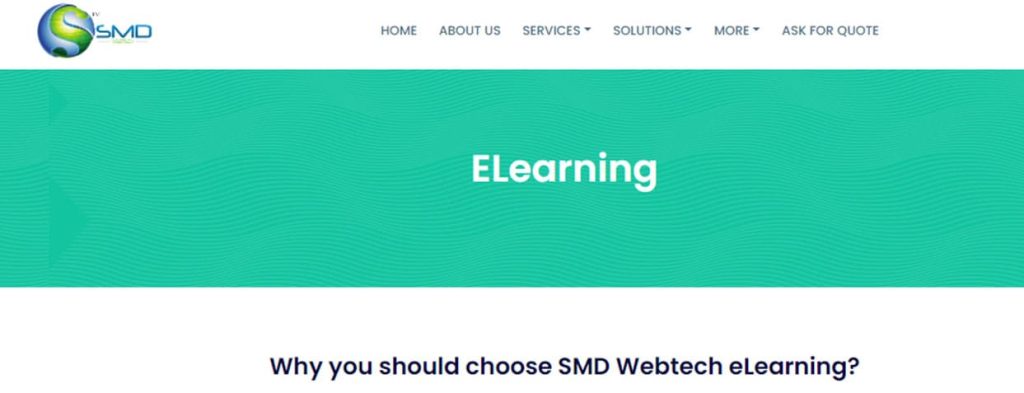 Best Custom eLearning Development Companies in 2021 - SMD-web-tech